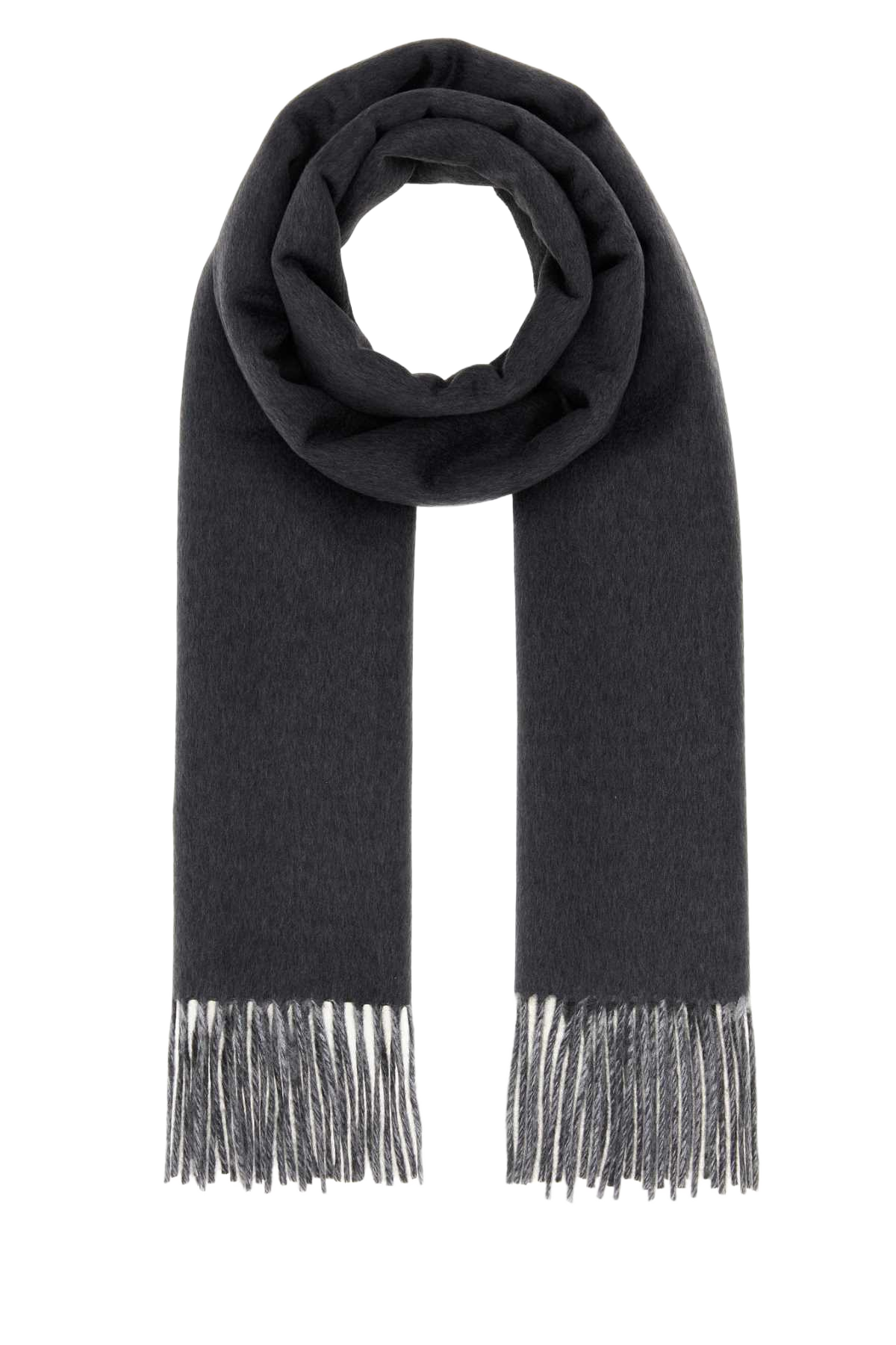 Charcoal Cashmere Scarf Ematite+grigio Sciarpe E Foulard