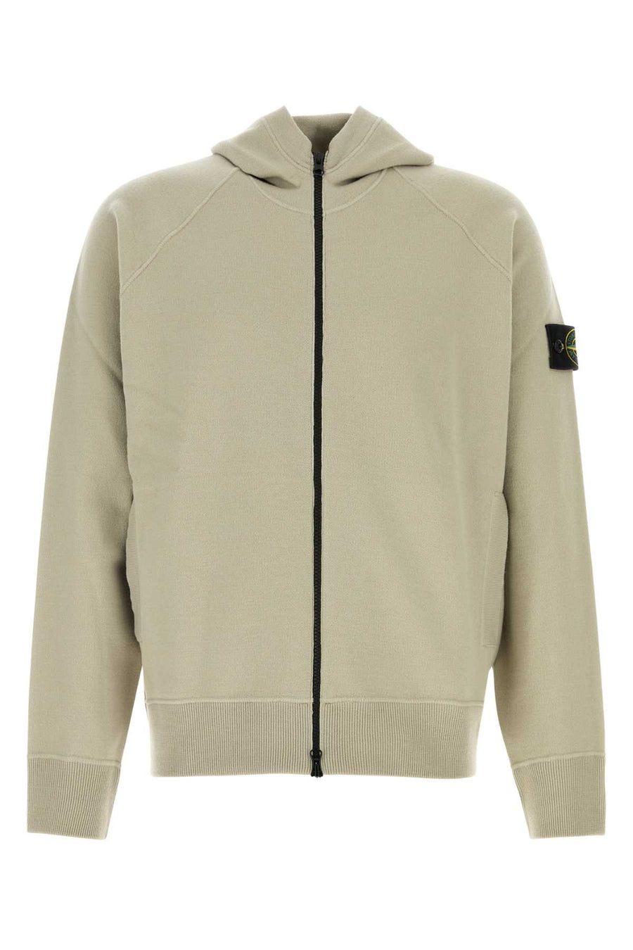 Dove Grey Knit Sweatshirt Sand Felpe
