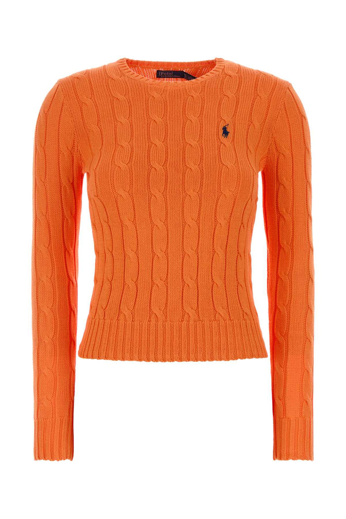Orange Cotton Sweater 014 Exterior: Maglieria