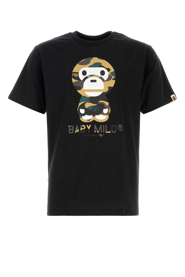 Bape Camo 100% Cotton t-shirt in black