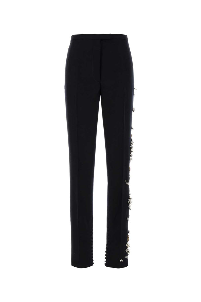Navy Blue Wool Pandoris Pant Exterior: Pantaloni