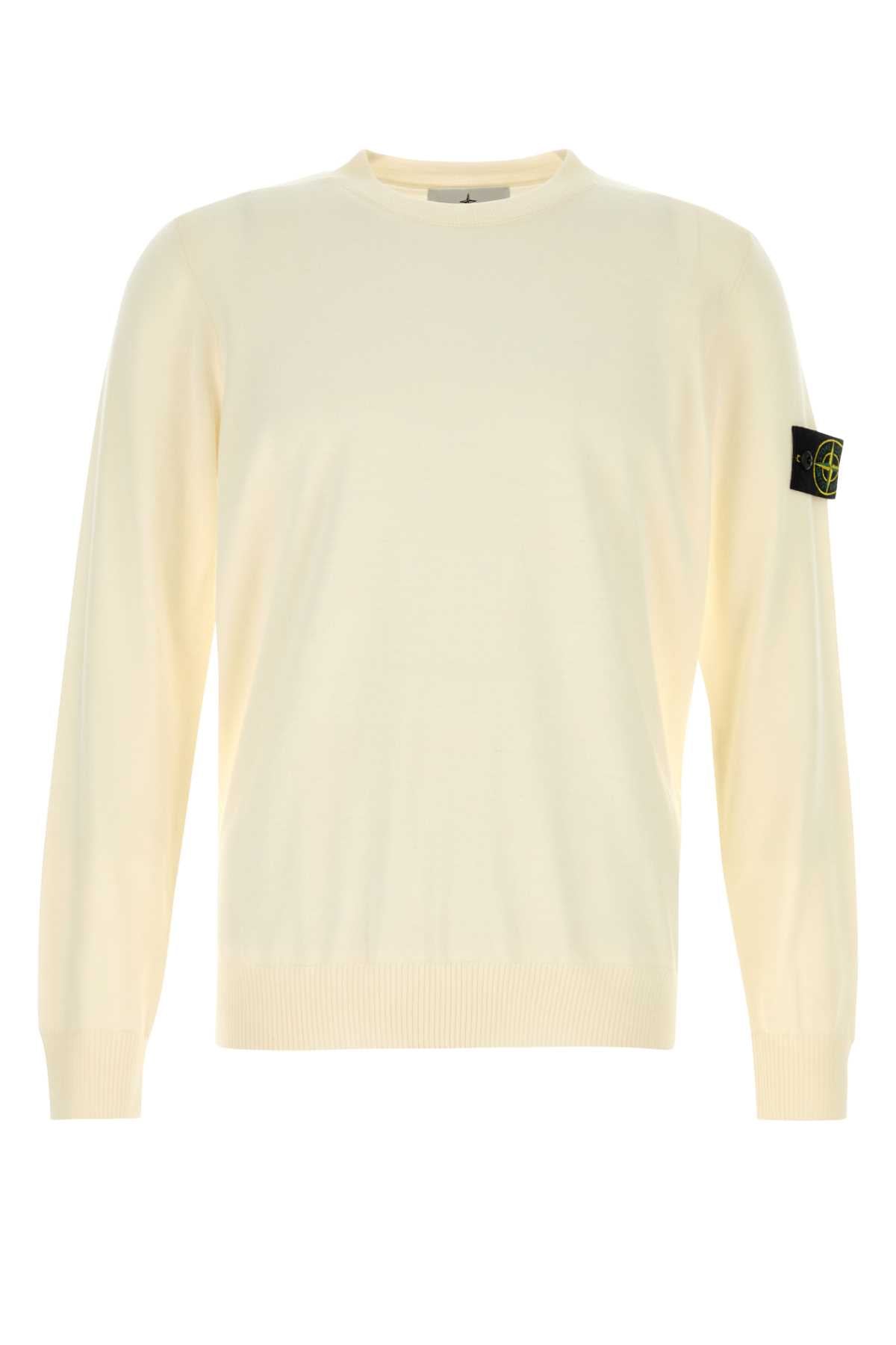 Ivory Wool Sweater Exterior: Virgin Maglieria