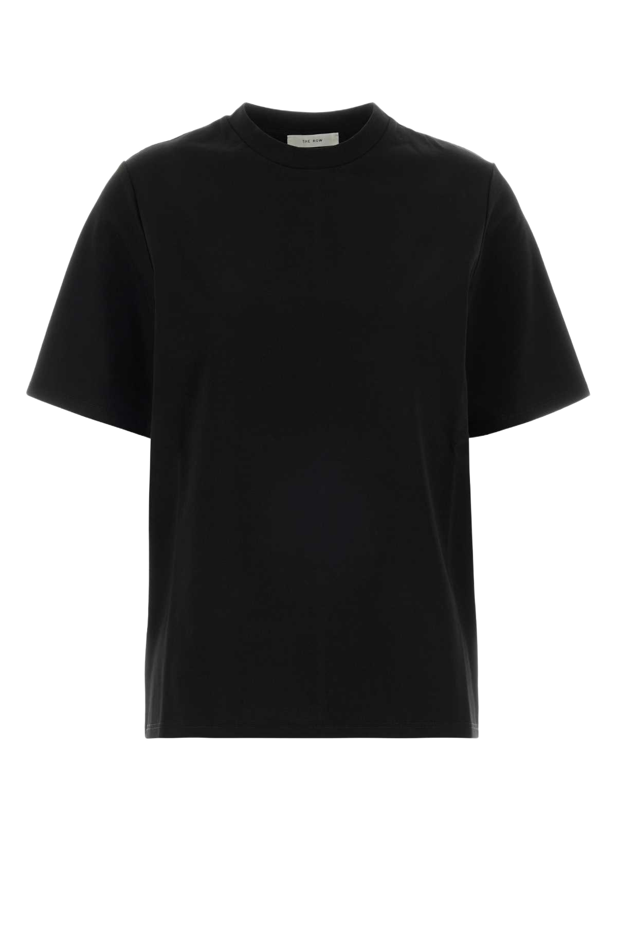 Black Cotton Chiara T-Shirt Exterior