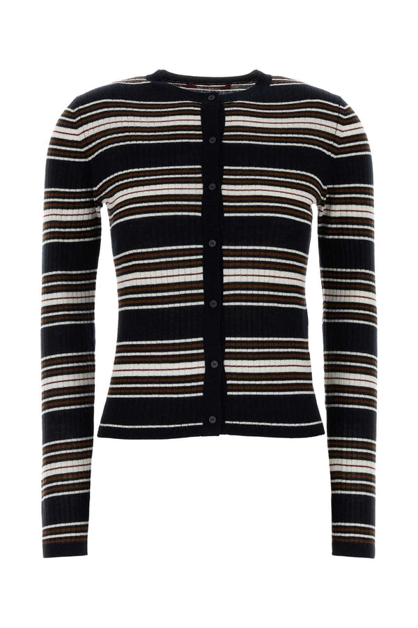 Mm Studio 55% Silk cardigan in black