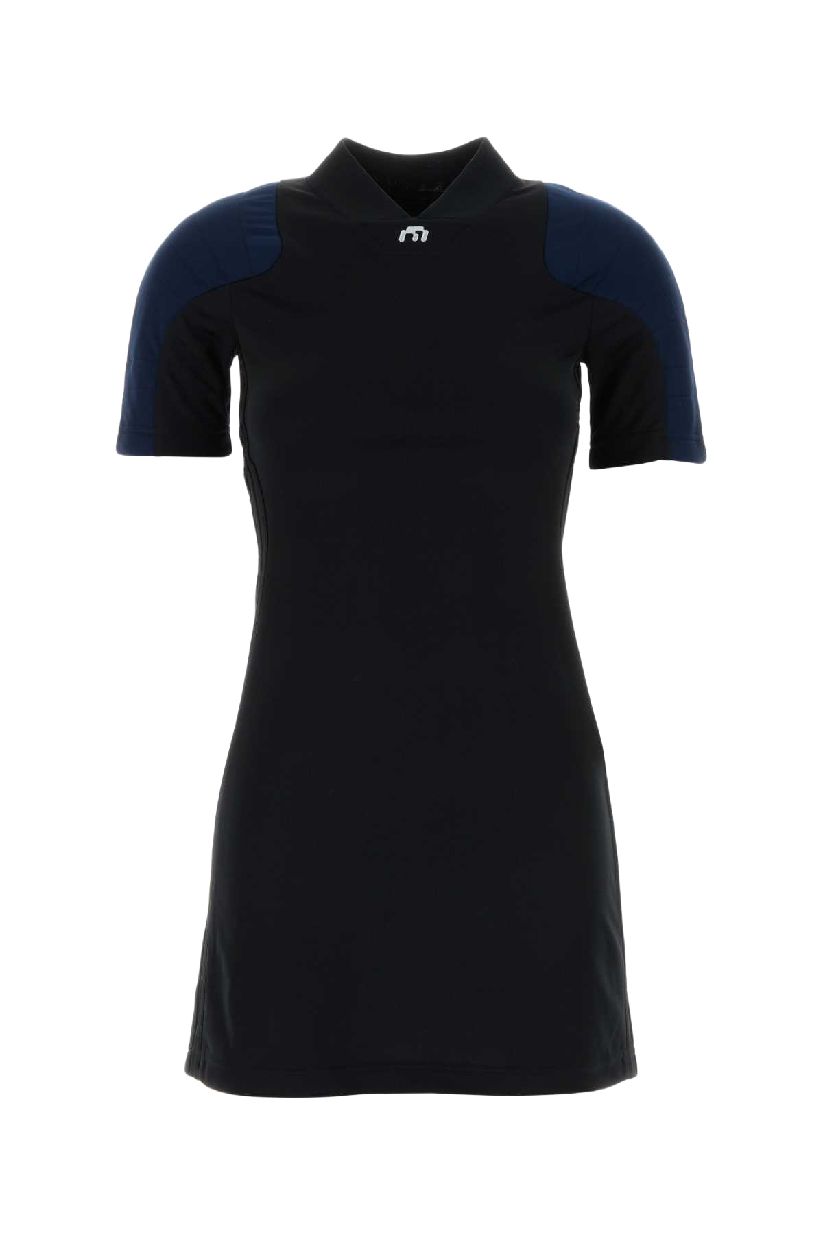 Black Polyester Adidas By Miaou Mini Dress Exterior: Abiti