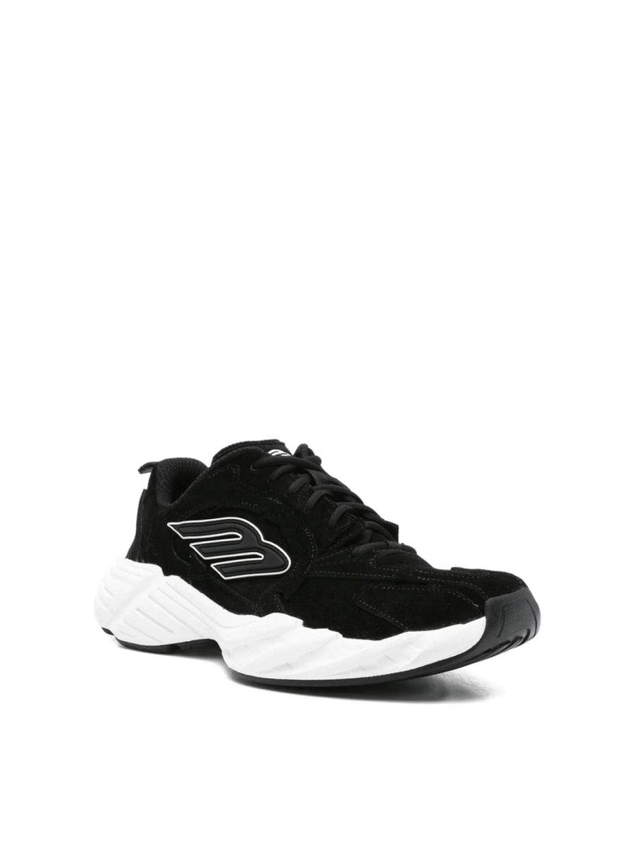 Monday Suede Logo Sneakers Black Shoes >