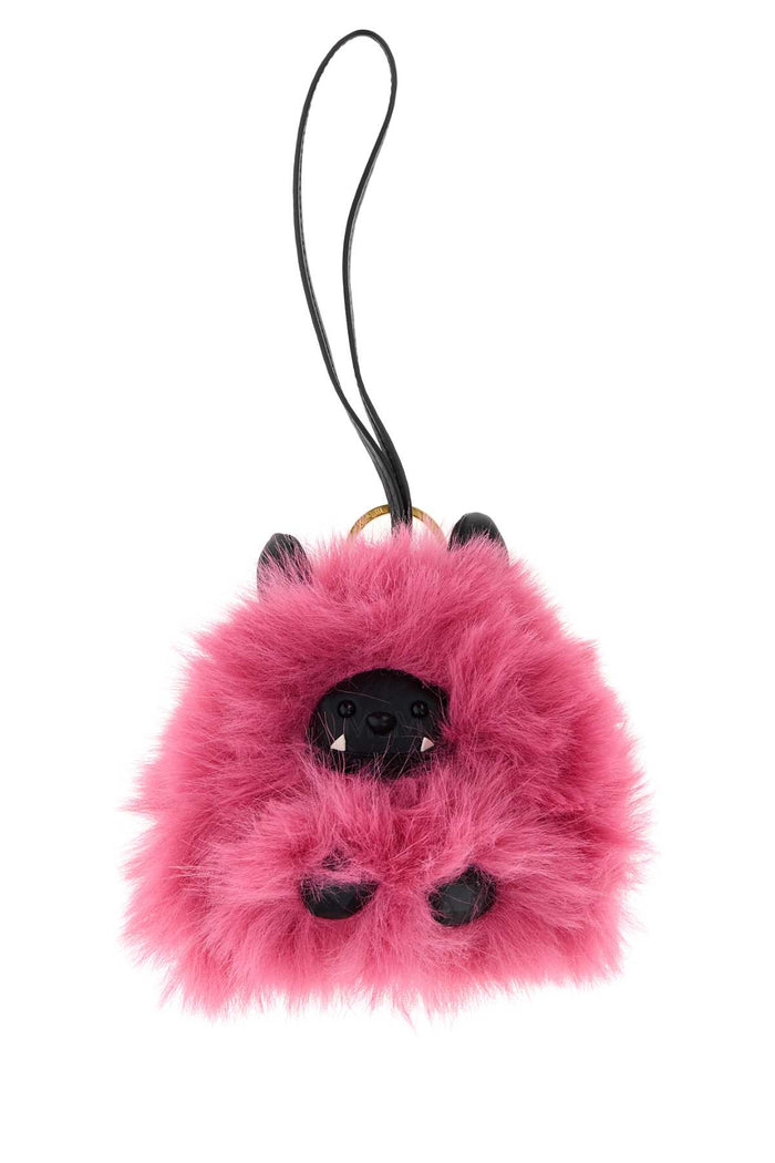 Pink Leather And Fur Key Ring Exterior: Borse A Mano