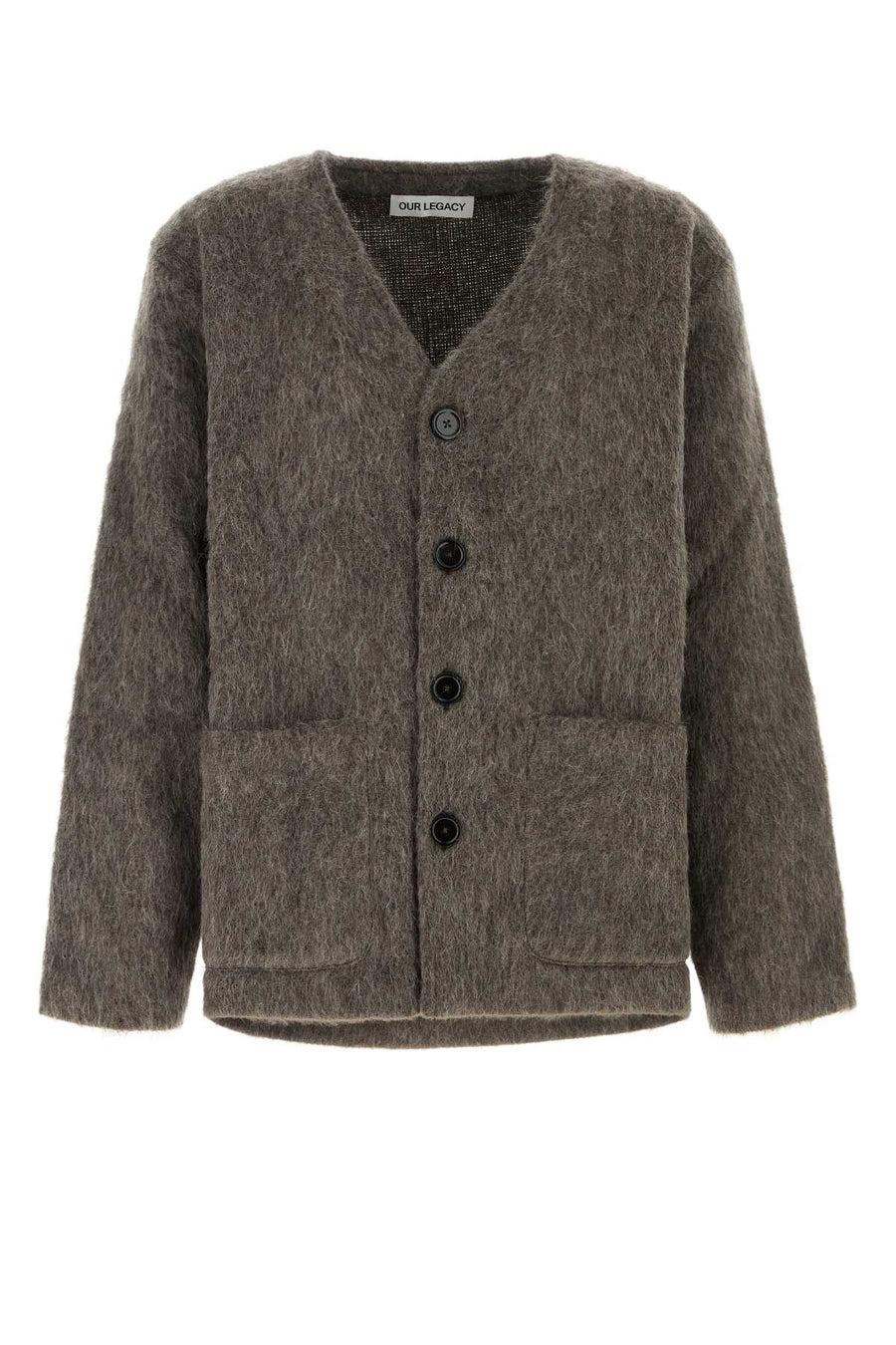 Mole Grey Hairy Wool Maglieria