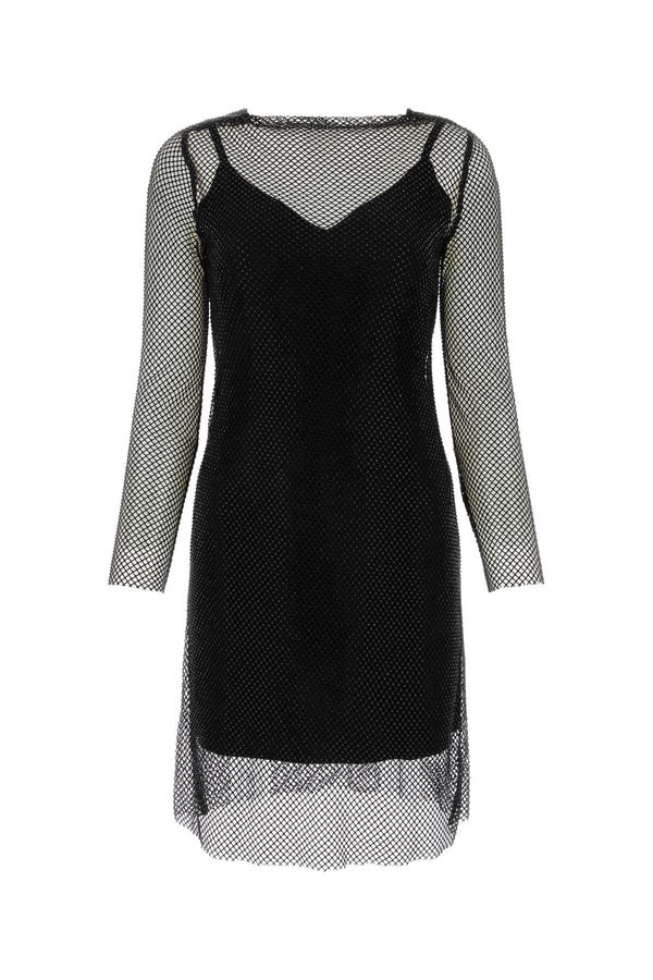 Max Mara Vezzo 68% Acetate 32% Polyester dress in black