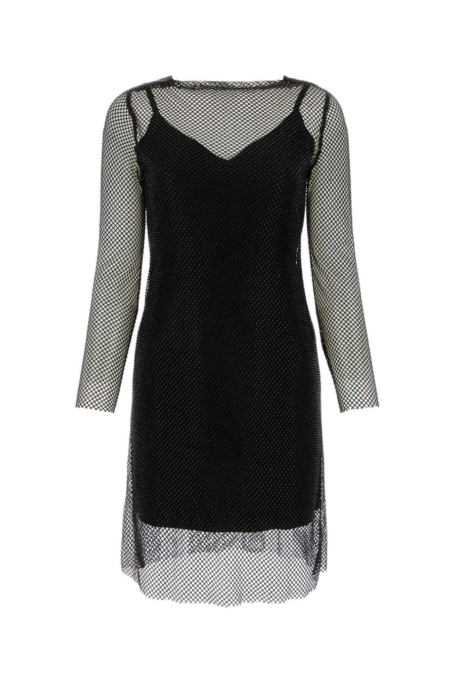 Max Mara Vezzo 68% Acetate 32% Polyester dress in black
