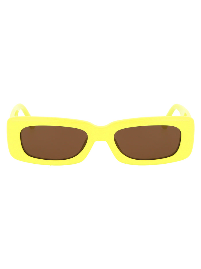 Mini Marfa Lemon/yellowgold/brown Acetate Sunglasses