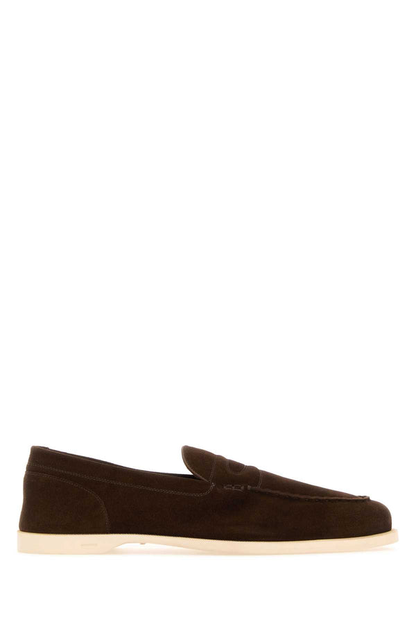 John Lobb Stringate 80% Leather loafer in brown