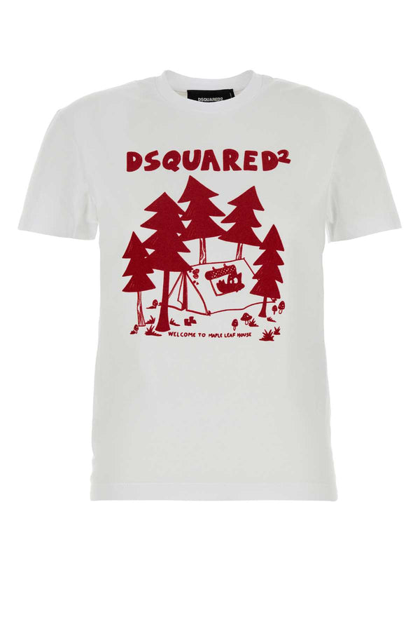 Dsquared2 Right 100% Cotton t-shirt in white