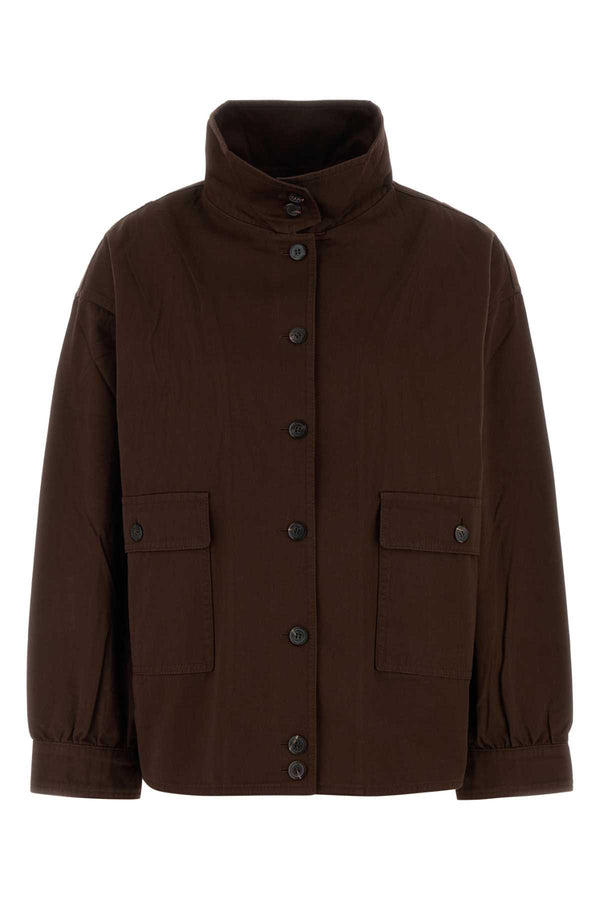 Prada 100% Cotton jacket in brown