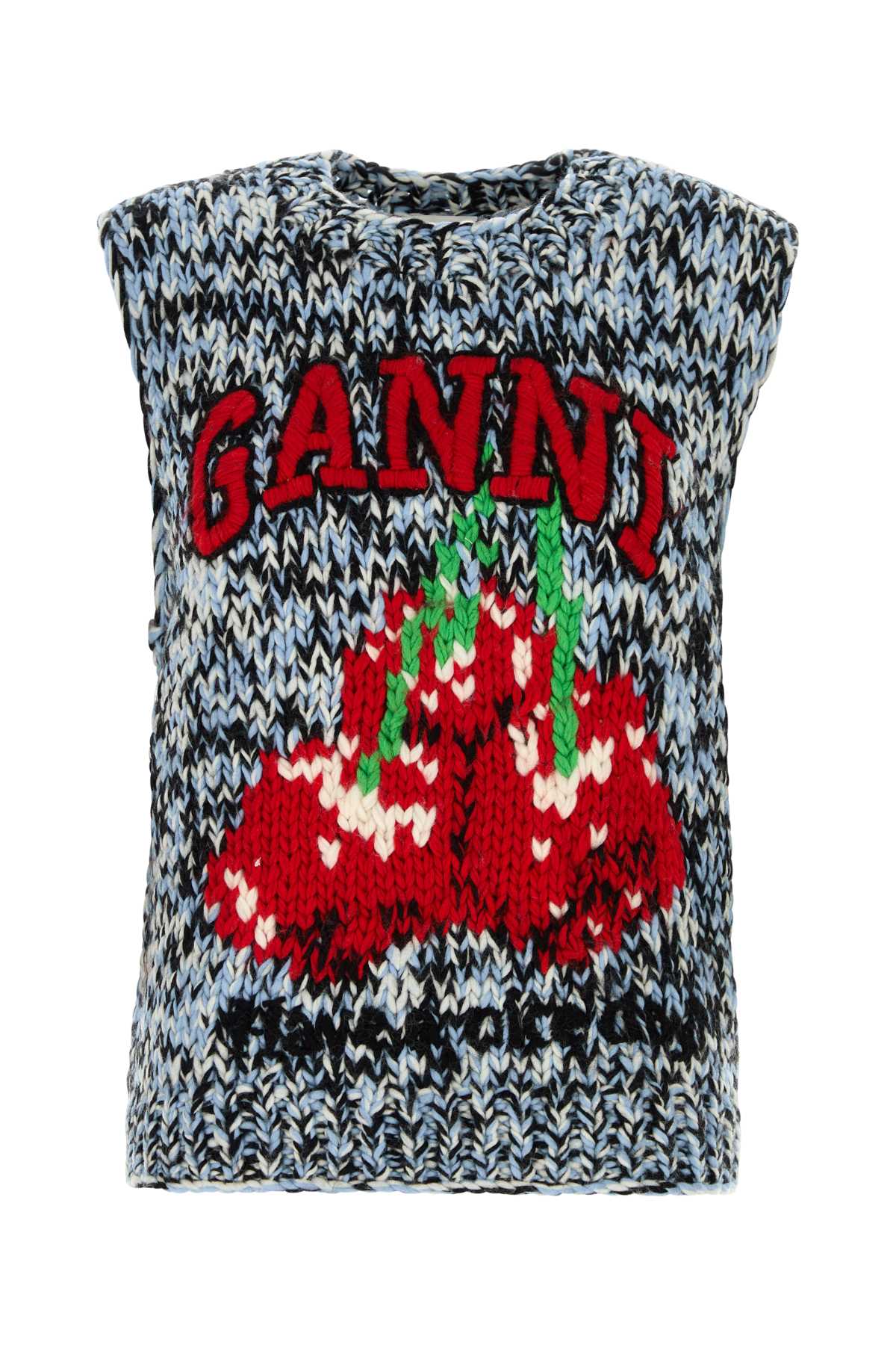 Multicolor Wool Oversize Vest Glacier Lake Maglieria