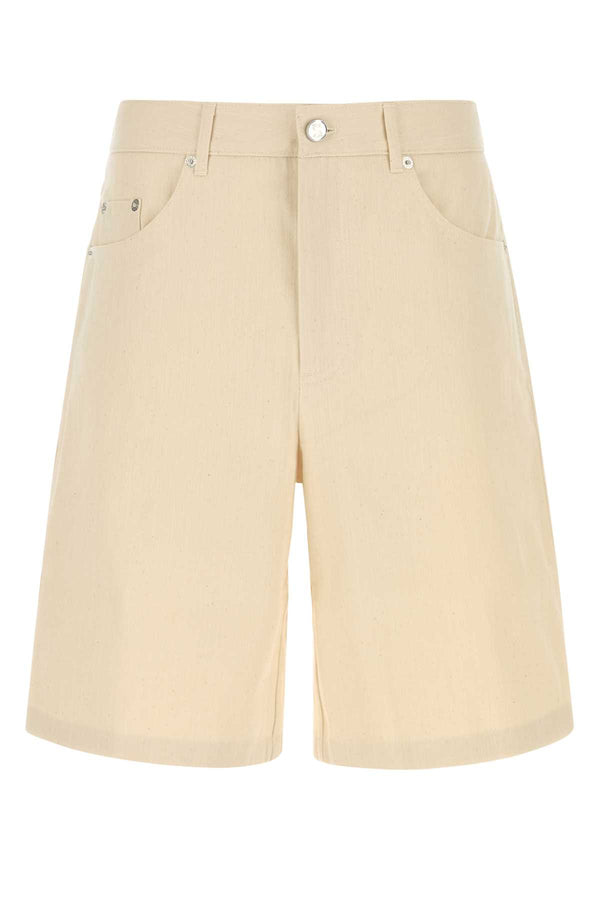 Sefr Denim 100% Cotton bermuda shorts in beige