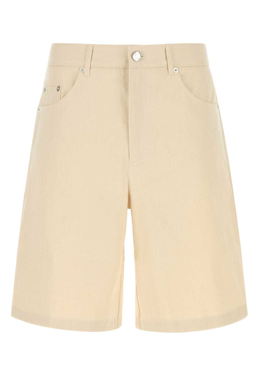 Sefr Denim 100% Cotton bermuda shorts in beige