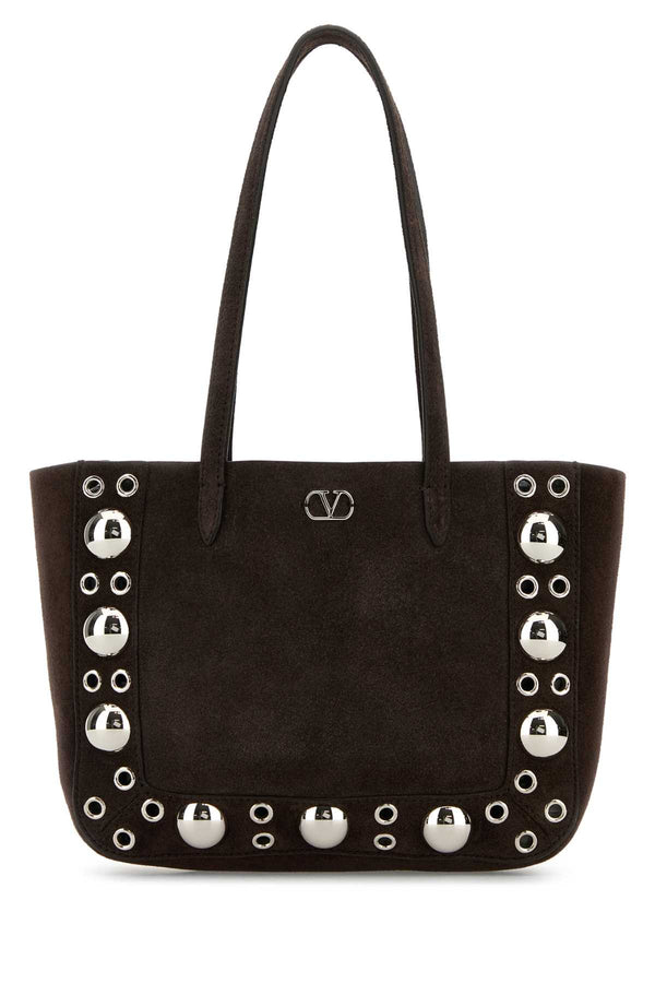 Valentino Garavani Tote Cowhide tote bag in brown