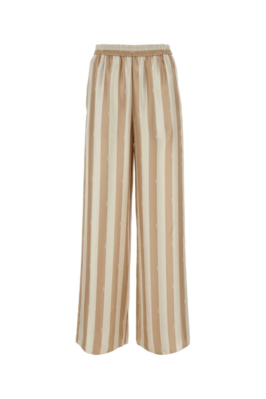 Fendi Over 100% Silk trousers in beige