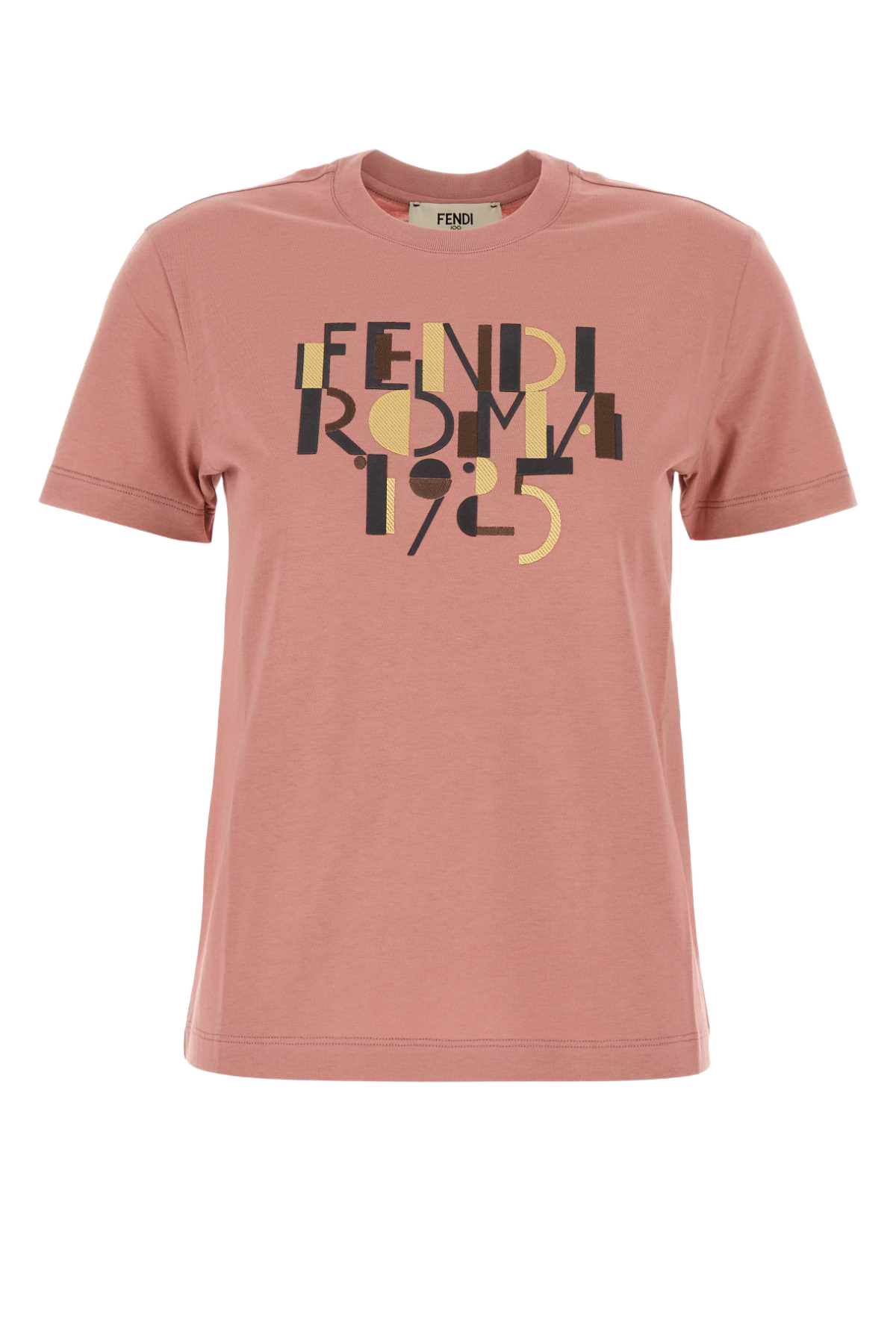 Dark Pink Cotton T-Shirt Blush-25 Exterior