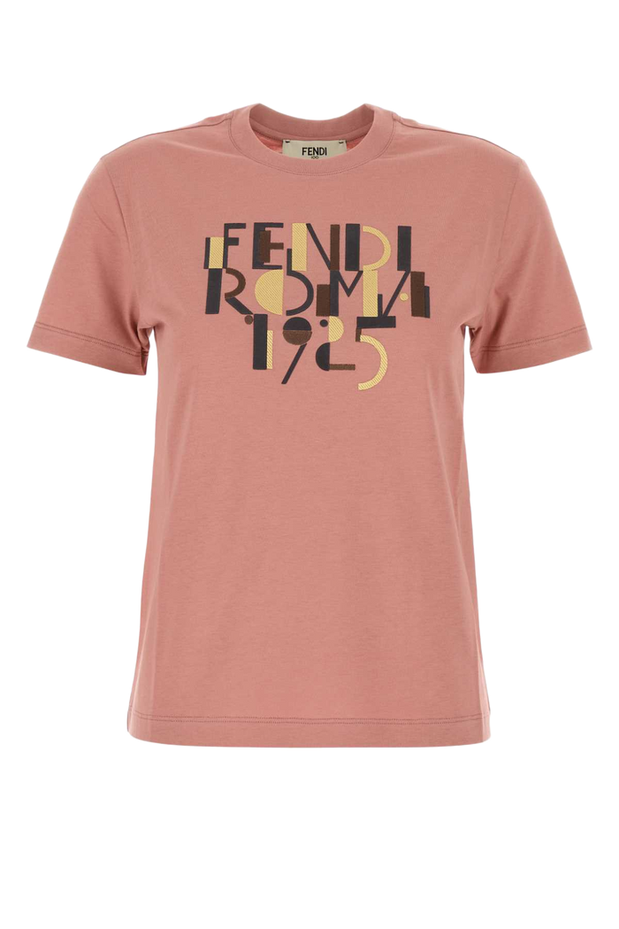 Dark Pink Cotton T-Shirt Blush-25 Exterior