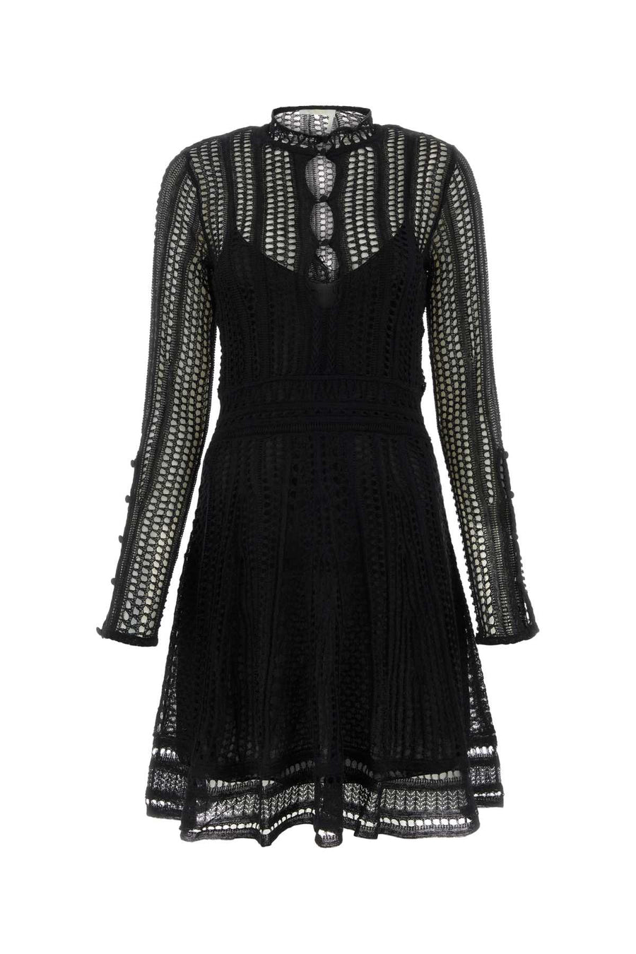 Chloé Exterior: 71% Linen dress in black