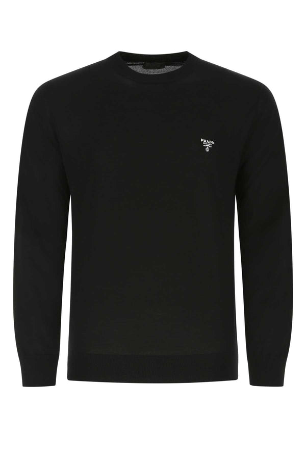Prada 100% Virgin Wool sweater in black