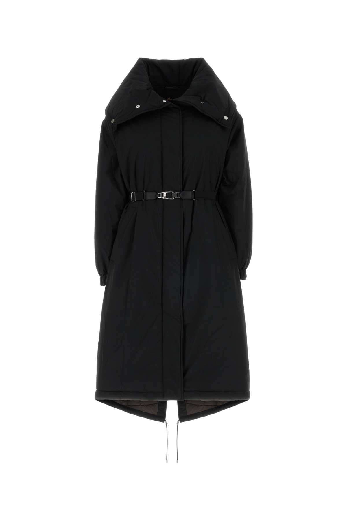 Black Polyester Eneida Down Jacket Nero Piumini