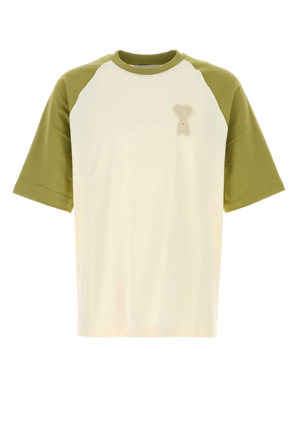 Uts379726 A041 Blanccremematcha Exterior: Cotton T-shirt
