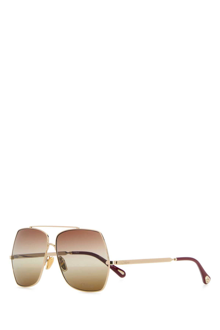 Platinum Metal Sunglasses Goldgoldbrown Exterior: Occhiali Da Sole