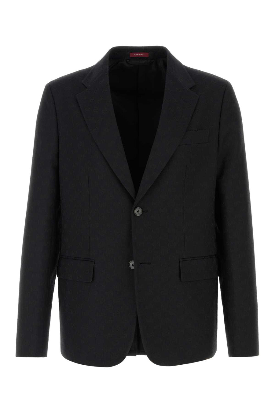 Gucci 70% cotton blazer in black
