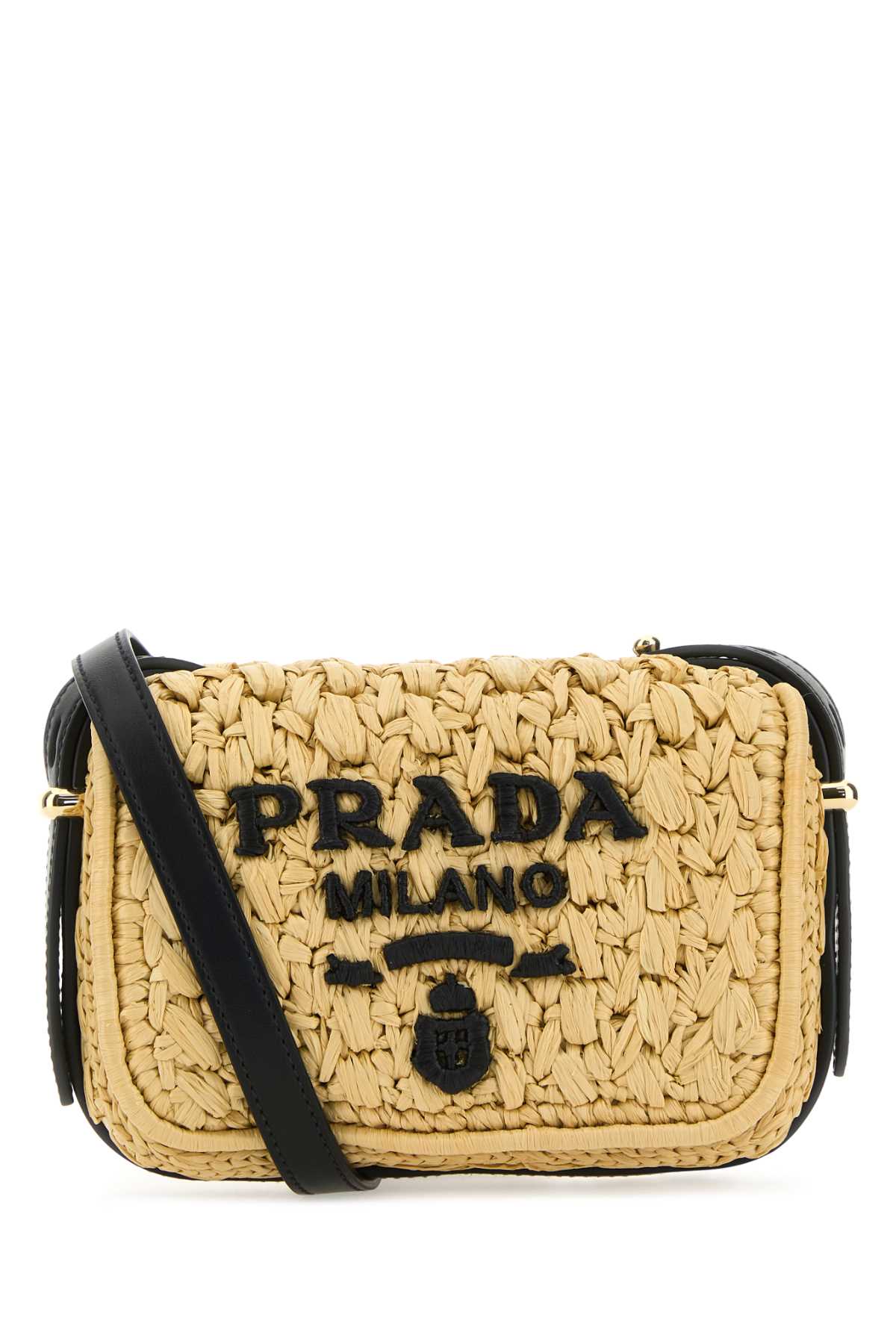 Raffia Crossbody Bag Naturalenero Borse A Tracolla