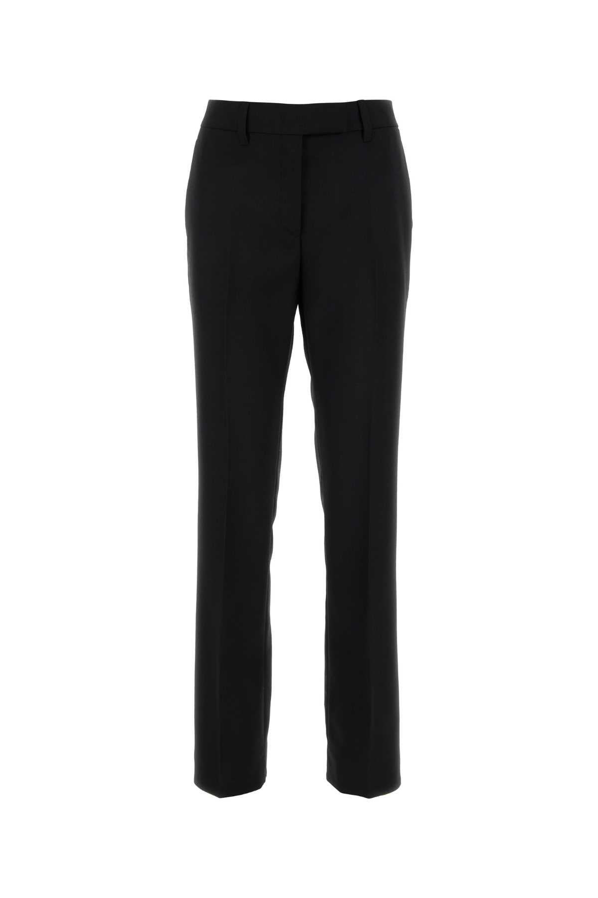 Black Wool Pant Nero Pantaloni