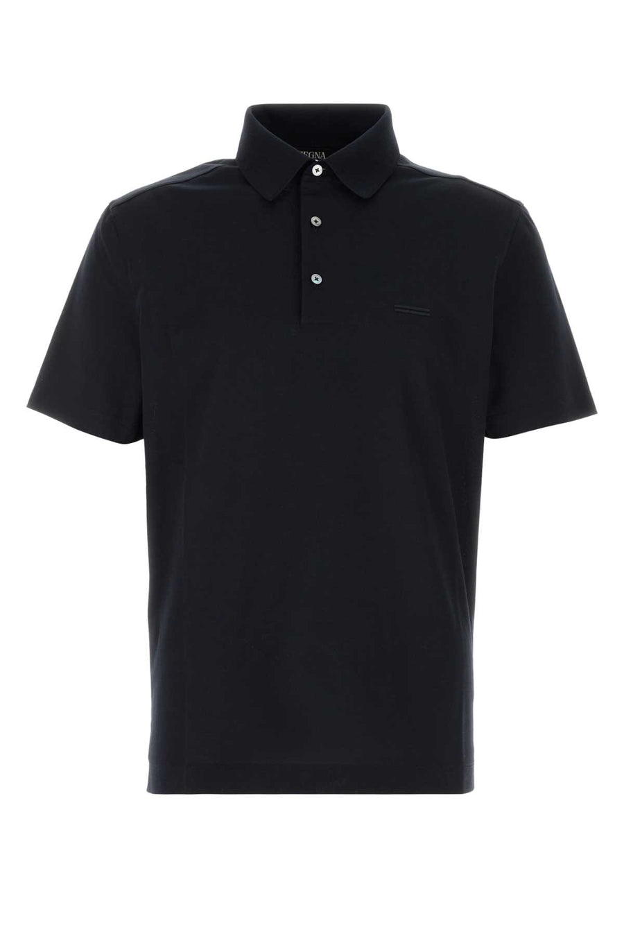Zegna 100% Cotton polo in black