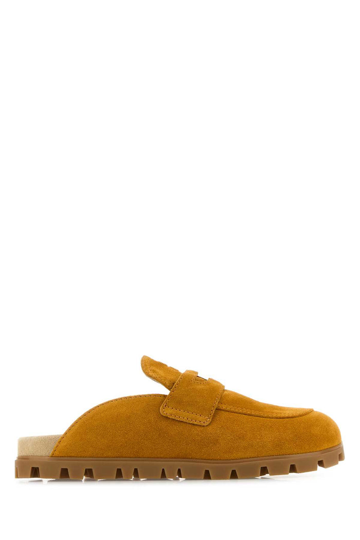 Mustard Suede Slippers Whisky