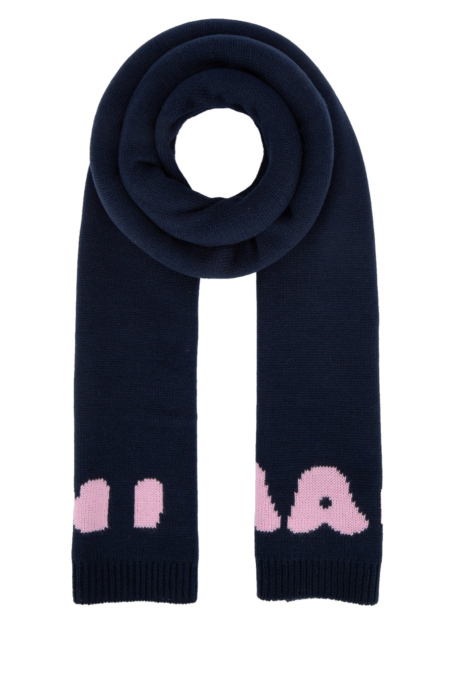 Marni Kids Wool scarf in navy