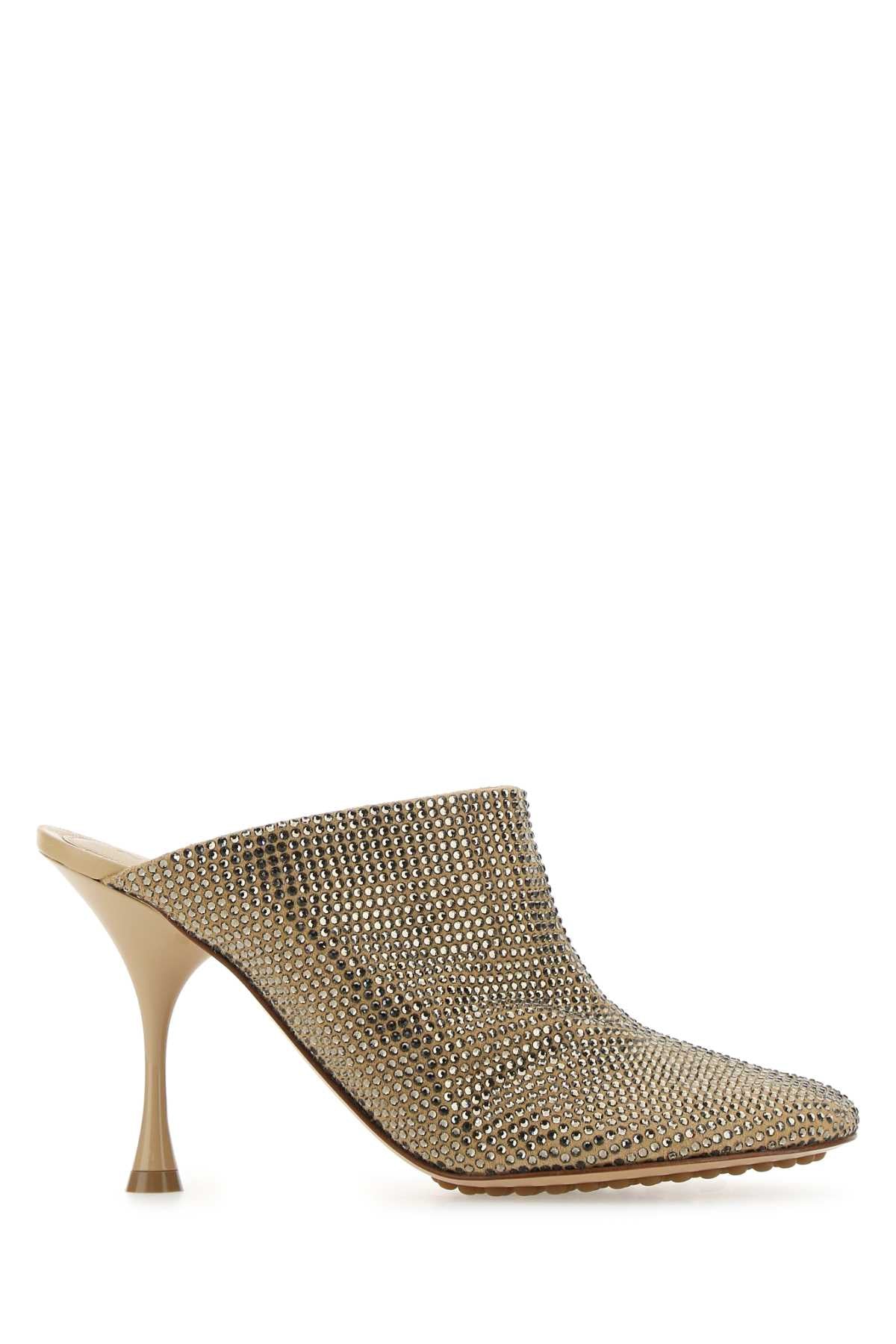 Embellished Suede Sparkle Dot Sock Mules 2624 Scarpe Con Tacco