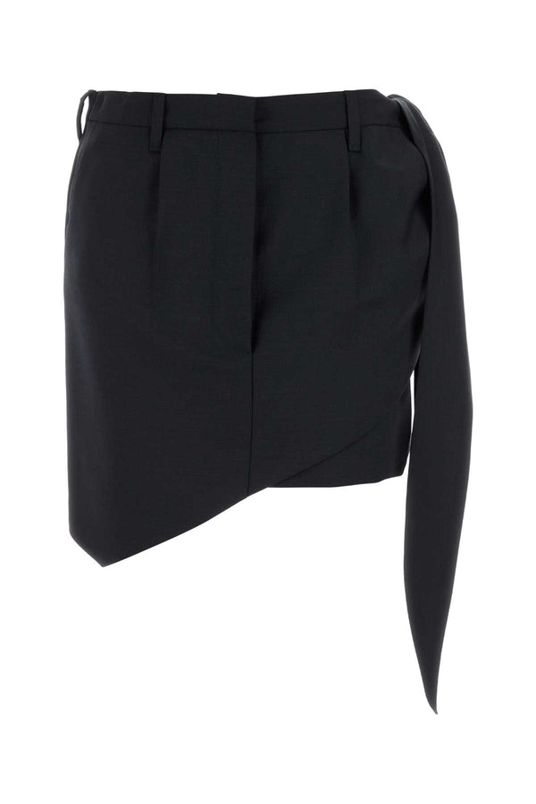 Prada 60% Mohair skirt in black
