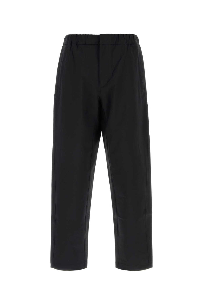 Black Nylon Blend Pant Nero Pantaloni