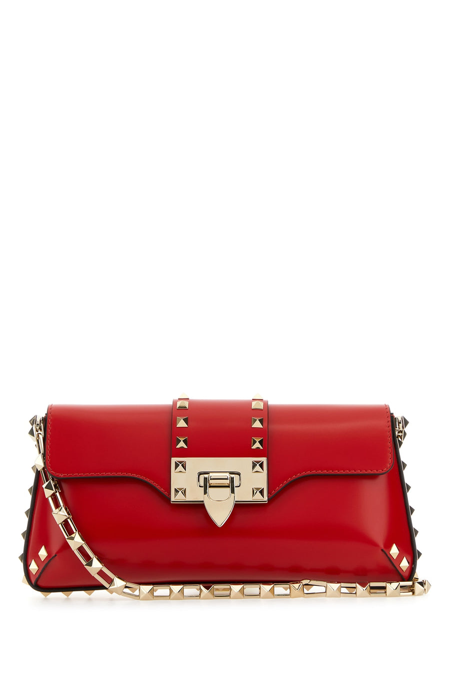 Valentino Garavani Calf leather shoulder bag in red