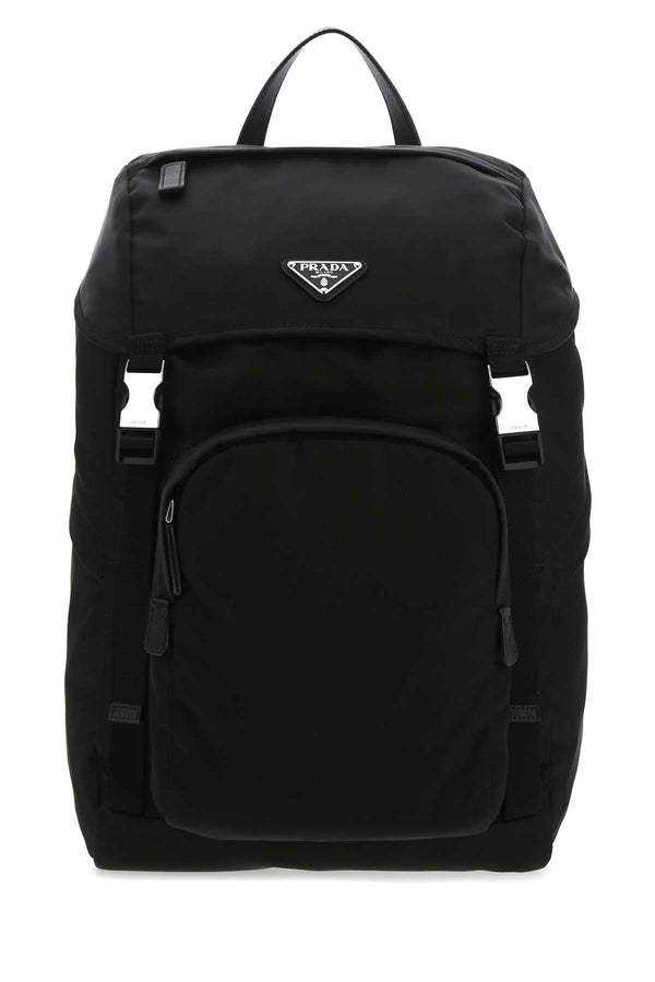 Prada 100% recycled polyamide backpack in black