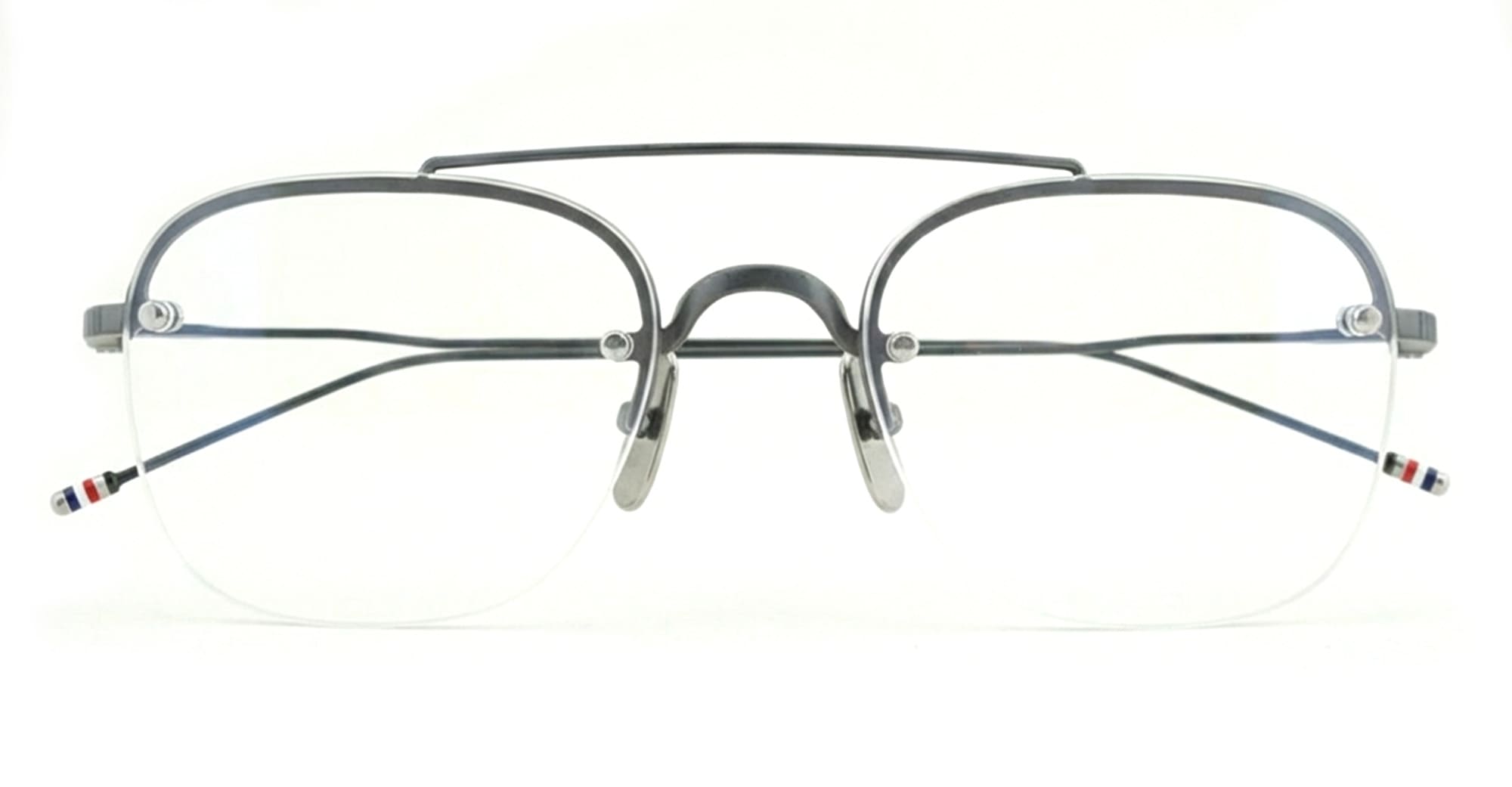Pilot Semi-Rimless - Black Rx Titanium Eyeglasses