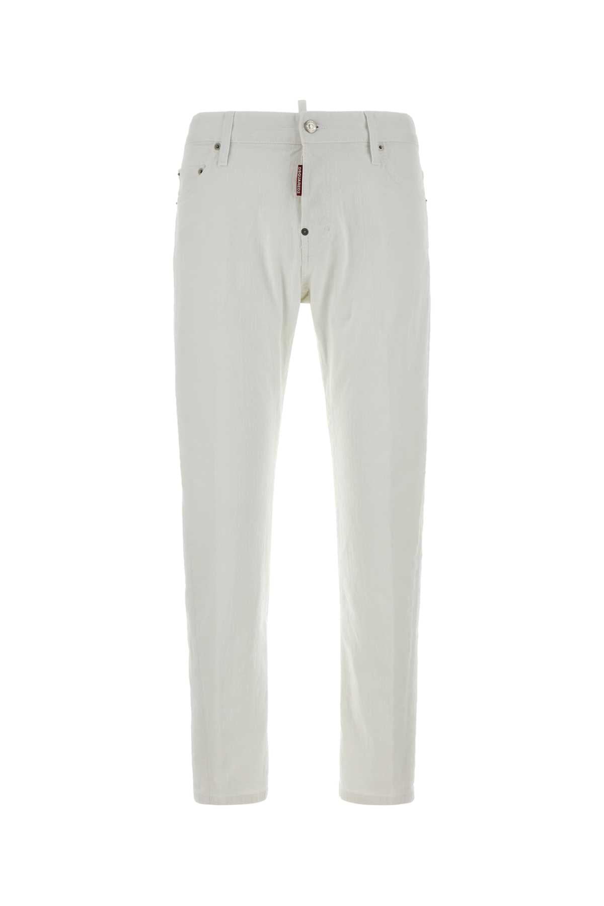S74lb1869s39781 100 White Exterior: Cotton Elastane Pantaloni