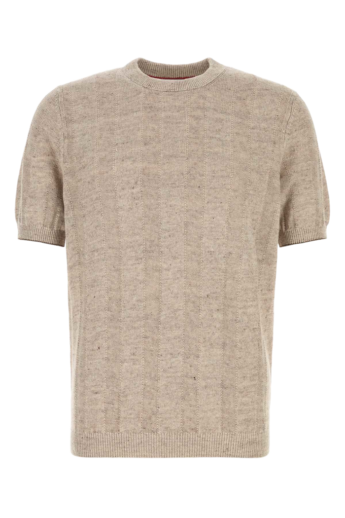 Sand Knit T-Shirt Cay04 Esterno: Lino Cotone