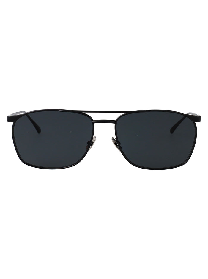 Black-black-black Metal Sunglasses