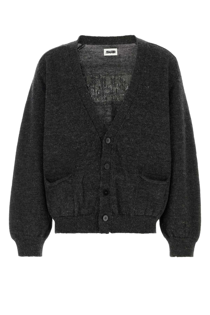 Slate Wool Cardigan Md81_19 Antracite Exterior: Maglieria