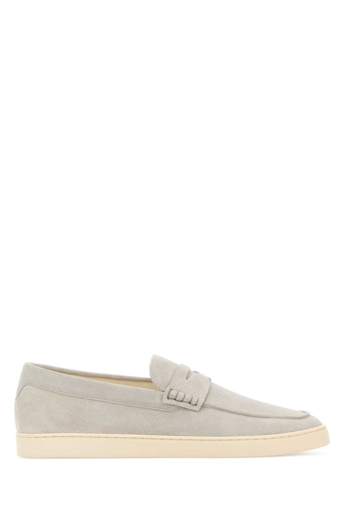 Light Grey Suede Loafers C4269 Mocassini