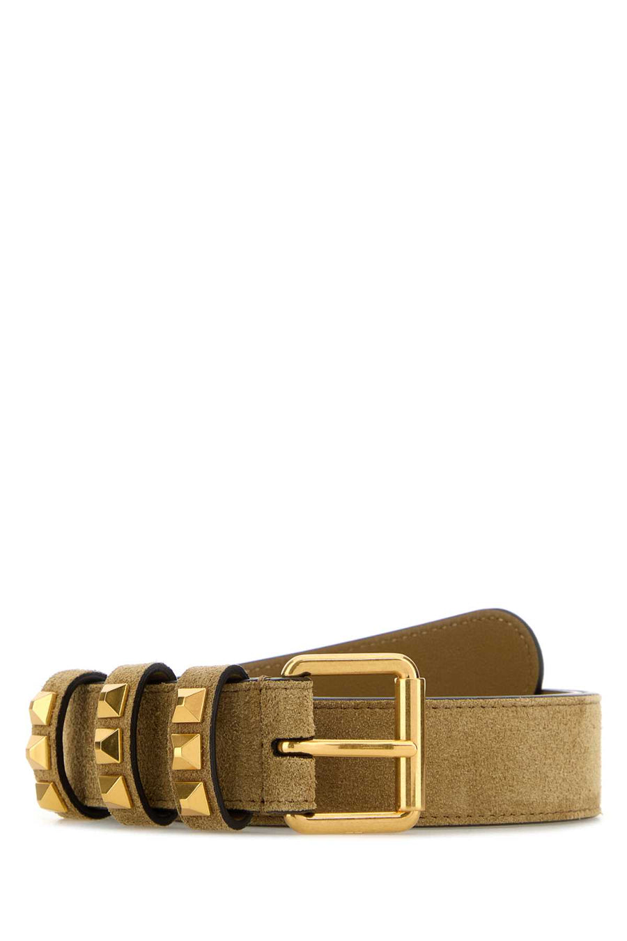 Valentino Garavani Flaneuse Calf leather belt in beige