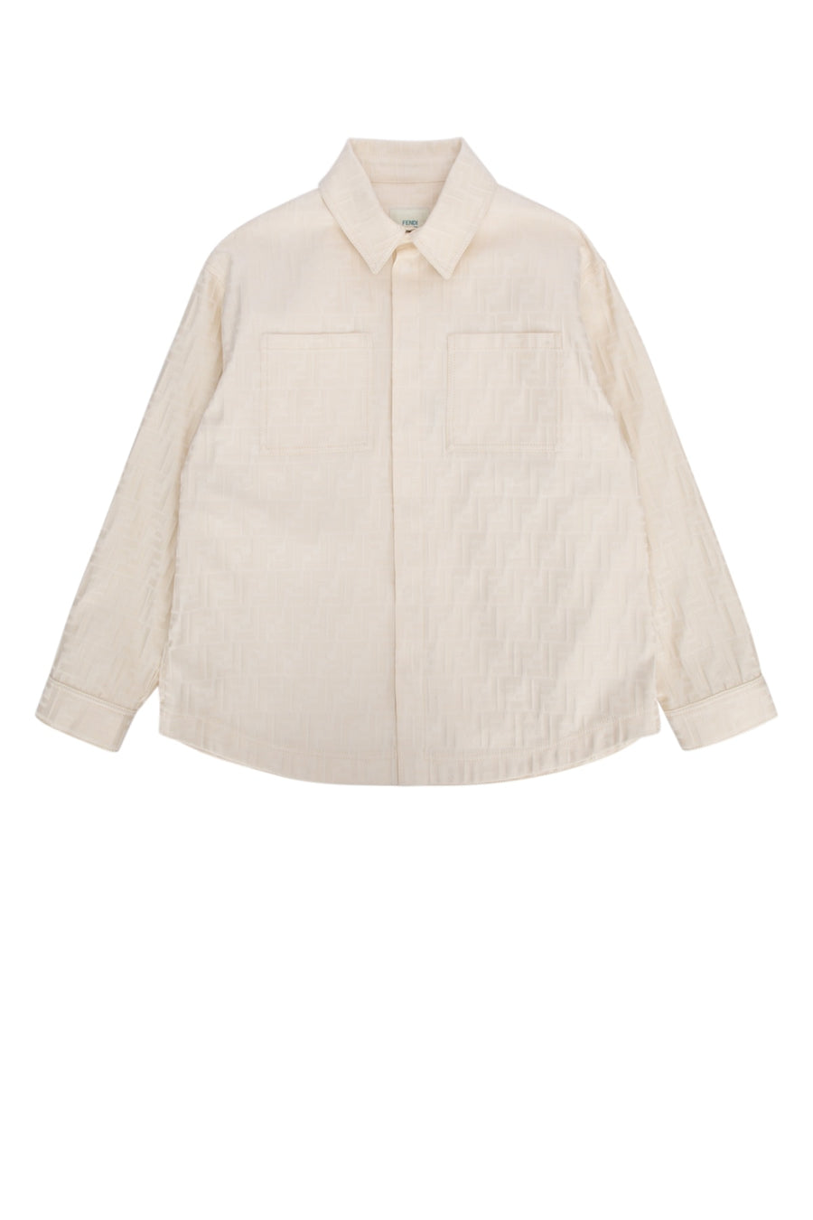 Fendi Kids 100% Cotton jacket in beige