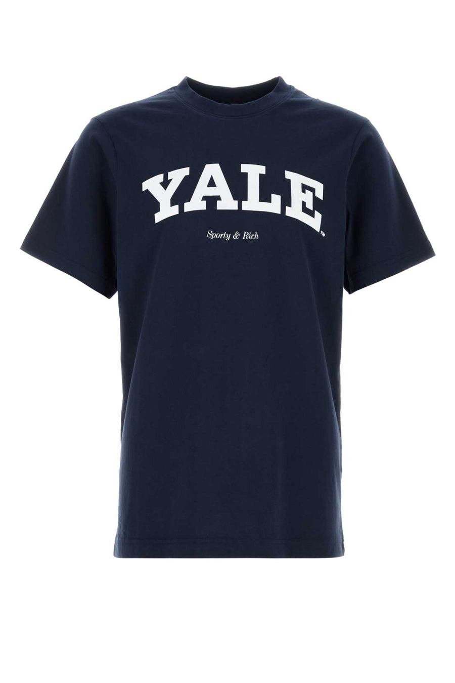 Sporty & Rich Classic 100% Cotton t-shirt in navy